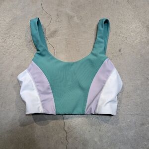 WILO The Label Sports Bra Women's S Green Gray White